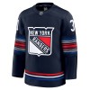 New York Rangers Hockeydrakt Fanatics Premium Igor Shesterkin 2024-25 Navy Tredje - Herre